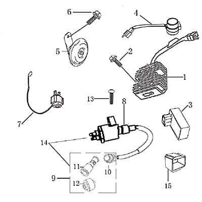 Jonway Insignio 250 DD CDI Zündbox 250ccm 4Takt 1060003-7 Motorroller.de Steuergerät CDI-Einheit Blackbox Zündeinheit 250ccm-4Takt Scooter Kreidler