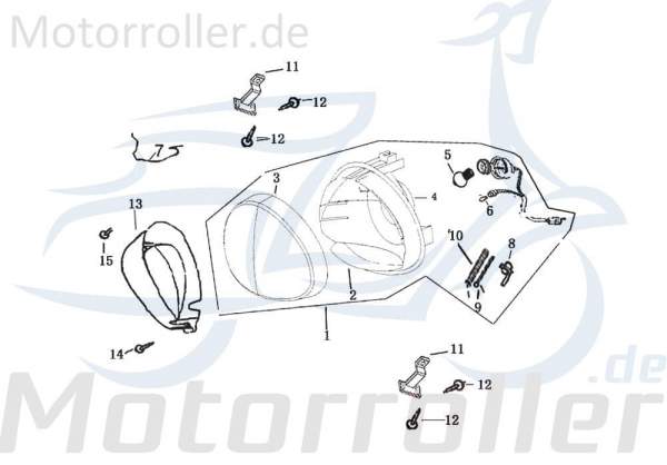 Rex Bergamo 50 Federklammer Federklemme 50ccm 4Takt 740415 Motorroller.de Federclip Haltefeder 50ccm-4Takt Scooter Znen Ersatzteil Service Inpektion