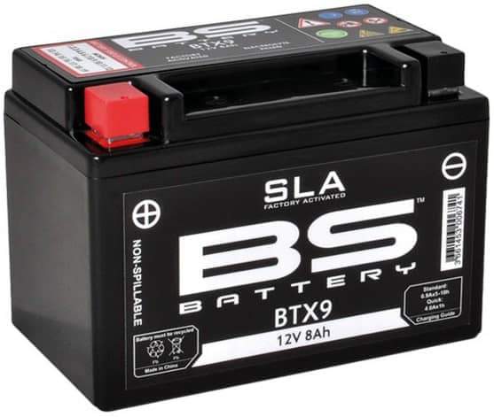 Batterie BTX9 12V 8Ah SLA DIN 50812 150x105x87mm Rex 5378856 Motorroller.de Versiegelt (FA) Akku Starterbatterie Akkumulator Starter-Batterie 1E40QMB