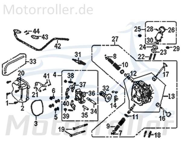 Kipphebeleinheit Scooter Roller 12211-GY7A-9000 Motorroller.de Moped Ersatzteil Service Inpektion Direktimport