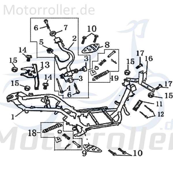 Rahmenteil vorn Gestell AGM-MOTORS 1030218-1