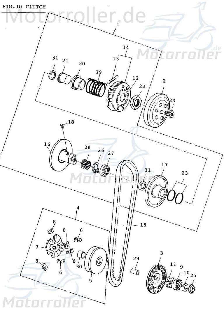 Kickstarter Aus Stahl Für 50ccm 2-Takt Roller (1E40QMB Motor) – Passend Für EPPELLA, ERING, EXPLORER U.a.