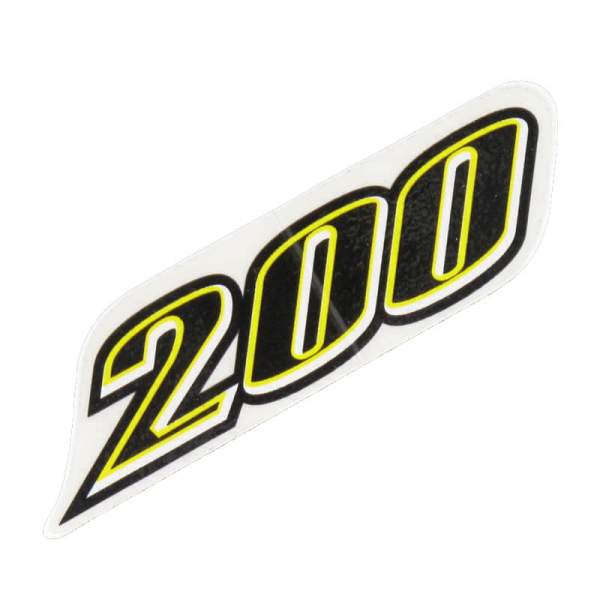 PGO XL-Rider 200 Aufkleber "200" Sticker Dekor Dekor-Aufkleber Roller X26012800000 Motorroller.de Klebeetikett G-MAX 200
