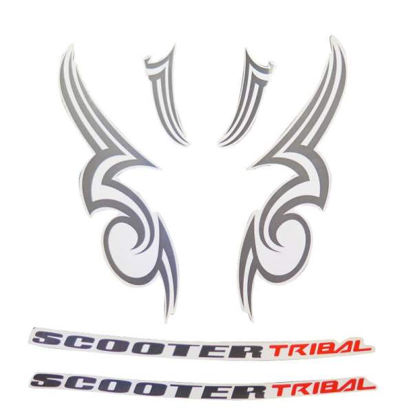 Dekor SCOOTER-Tribal (Fahrzeug = silber/schwarz) 86609