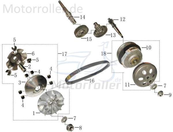 Unterlegscheibe 12mm CPI Oliver 125 U-Scheibe 97201-122523-C Motorroller.de Distanzhalter Washer Beilagscheibe Ausgleichsscheibe Distanz-Scheibe