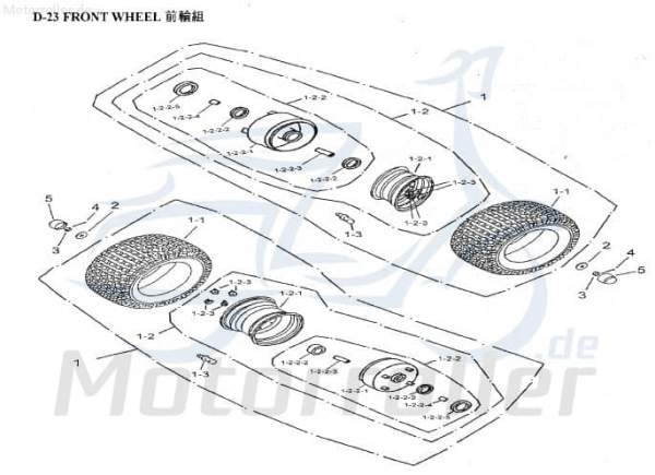 AEON front rim with brake drum wheel 42705-156-000