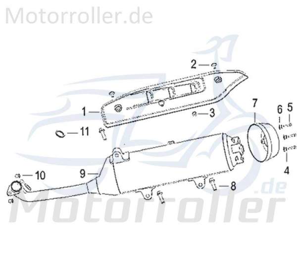 Schraube M6x20mm Jonway Insignio 250 DD Scooter Roller 750444 Motorroller.de Bundschraube Maschinenschraube Flanschschraube Flansch-Schraube Kreidler