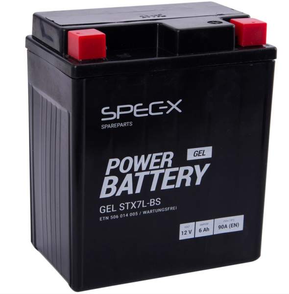 Batterie STX7L-BS / YTX7L-BS 12V 6Ah Gel-Batterie Motorradbatterie Starterbatterie