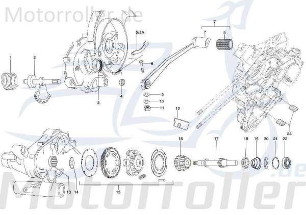 Anlaufscheibe 15mm Kreidler STAR Deluxe 4S 125 LML SF504-1020 Motorroller.de Spannscheibe Zwischenscheibe Anlauf-Scheibe Spann-Scheibe 125ccm-4Takt
