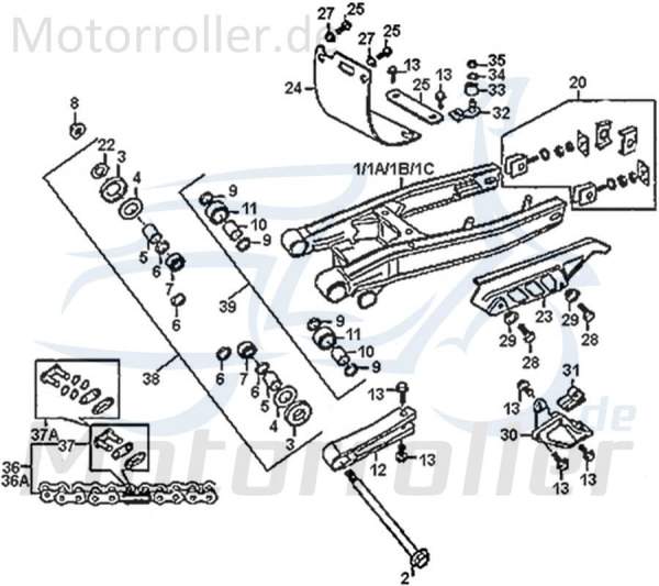 Kreidler Enduro 125 DD Simmerring 125ccm 4Takt 89359-01 Motorroller.de 20x28x5mm Federbeinwippe Hinterradschwinge Abdichtring Moped