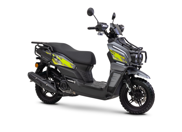 Motorroller Fighter 50 RT grau 45 km/h Euro 5 Scooter Mokick Roller