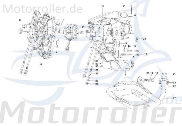 Distanzhülse Kreidler STAR Deluxe 4S 125 Passhülse SF514-1509 Motorroller.de Distanz-Hülse Distanzbuchse Passbuchse Abstandshülse Abstandsbuchse Moped