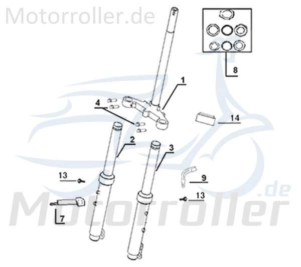 Dämmgummi 53202-ABA9-9000 Motorroller.de