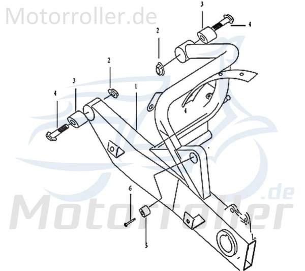 Kreidler e-Florett 3.0 Schwinge 733594 Motorroller.de Aufhängung Wippe Elektroroller E-Roller E-Scooter