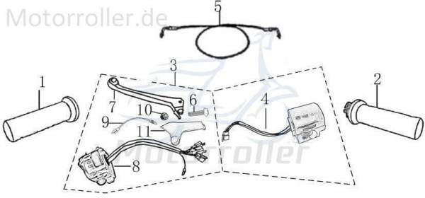 Rex RS Classic 50 Schraube Roller 50ccm 4Takt 2050708-5 Motorroller.de Bundschraube Maschinenschraube Flanschschraube Flansch-Schraube Bund-Schraube