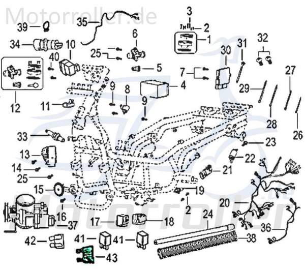 Kreidler Insignio 125 2.0 Neigungssensor 125ccm 4Takt 94300N070000 Motorroller.de Automatik Abschaltung Benzinpumpe 125ccm-4Takt Scooter Qingqi