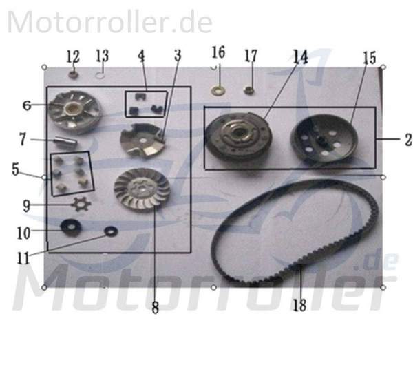 SMC Buchse Jonway Florett 2.0 50 City Scooter 22105-EQ5B-9000 Motorroller.de Hülse Distanzhülse Lagerbuchse Distanz-Hülse Distanzbuchse Passhülse