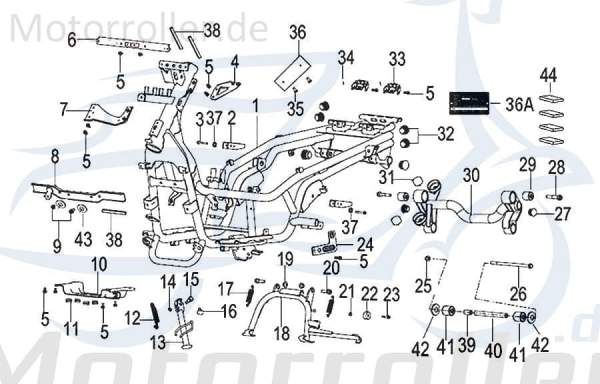 Kreidler INSIGNIO 125 DD Unterlegscheibe 125ccm 4Takt 63014J040030 Motorroller.de 8x27x2mm Distanzhalter U-Scheibe Washer Beilagscheibe 125ccm-4Takt