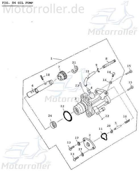 Adly Air Tec 1 50 LC Bundschraube Schraube Roller Motorroller.de Maschinenschraube HerChee 50ccm 2Takt 50cc 2T Flanschschraube