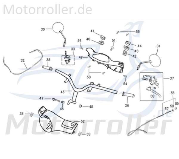 Kreidler Flory 50 125 Classic Hupenschalter 740047 Motorroller.de Schalter Knopf Hupe