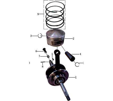 Jonway Insignio 250 DD Kolbenbolzen 250ccm 4Takt 31140204 Motorroller.de Piston-Pins Kolben-Bolzen Pleuelbolzen Pleuel-Bolzen Pistonpin Pistonpins