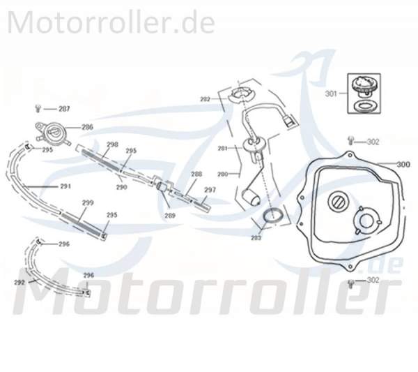 Kreidler Flory 50 Classic Unterdruckleitung 50ccm 4Takt 740014 Motorroller.de Saugleitung Ansaugleitung 50ccm-4Takt Motorrad Flory 50 Classic Roller