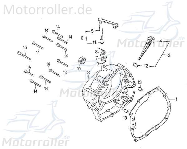 Schraube M6x50mm Rex Chopper 125 Maschinenschraube 98588 Motorroller.de Bundschraube Flanschschraube Flansch-Schraube Maschinen-Schraube Bund-Schraube