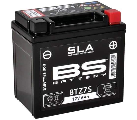 Batterie BTZ7S 12V 6Ah DIN 507902 113x105x70mm 0.537.900-3 Motorroller.de versiegelt Akku Starterbatterie Akkumulator Starter-Batterie Bleibatterie