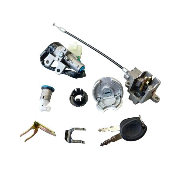 Sukida SK50QT Schlosssatz 50ccm 4Takt Zündschloss Motorroller.de Tankverschluss 50cc 4T Tank-Verschluss Tank-Deckel Schloss-Set Zünd-Schloss