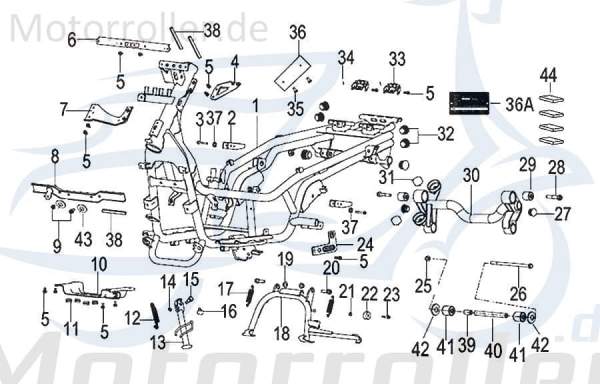SMC Kantenschutzstreifen Qingqi Insignio 125 DD 65508T750000 Motorroller.de Scooter Mokick Kreidler Insignio 250 DD Moped Ersatzteil Service Inpektion