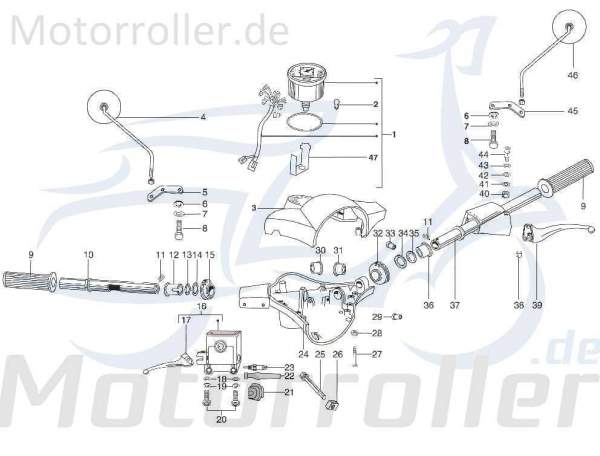 Schraube Kreidler STAR Deluxe 4S 125 Scooter 4Takt SF504-1180 Motorroller.de Bundschraube Maschinenschraube Flanschschraube Flansch-Schraube Moped