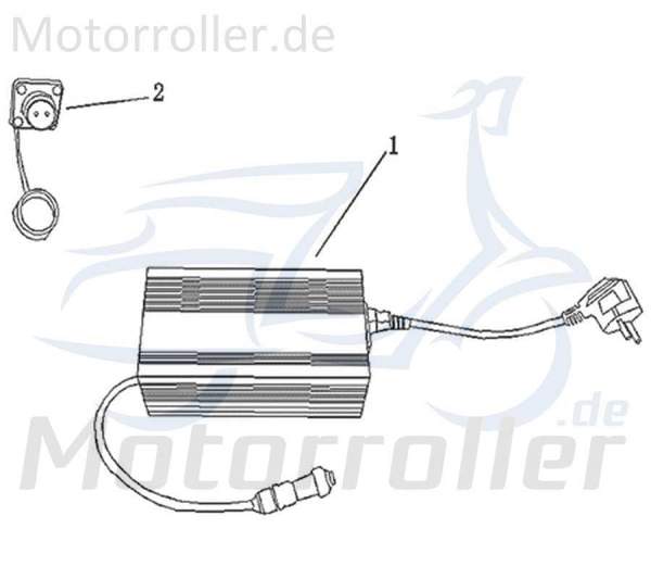Kreidler e-Florett 3.0 Ladebuchse Elektrobuchse Ladeverbinder Roller 733657 Motorroller.de Ladeanschluss Elektroroller E-Roller E-Scooter