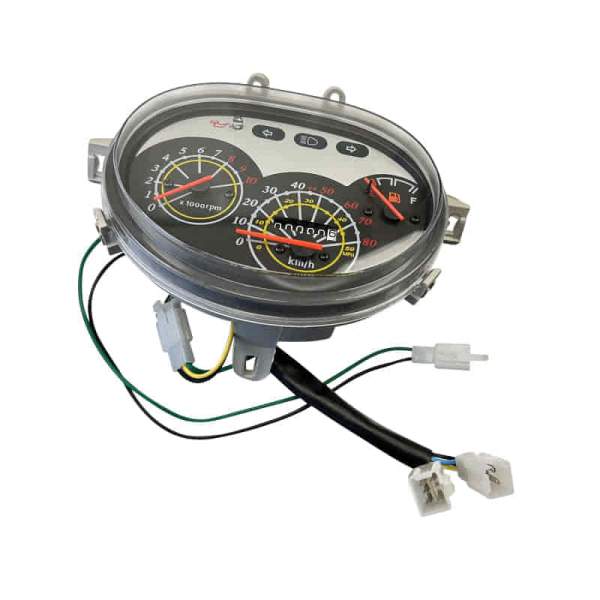 Tachometer Jonway RMC-E Hiker 50 DD SPORT Speedometer 701257 Motorroller.de Geschwindigkeitsmesser Geschwindigkeitsanzeige kmh-Anzeige Tachoeinheit