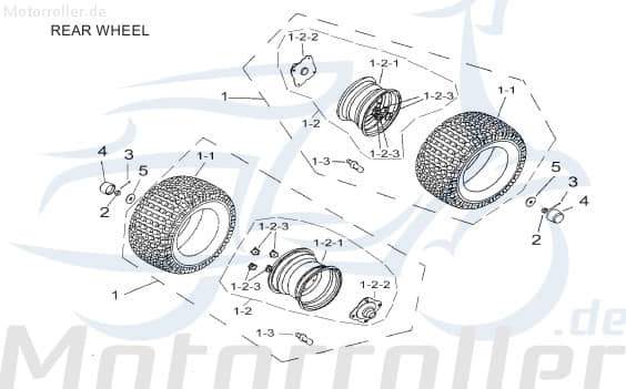 AEON rear wheel assembly rear wheel assembly 42800-156-00S