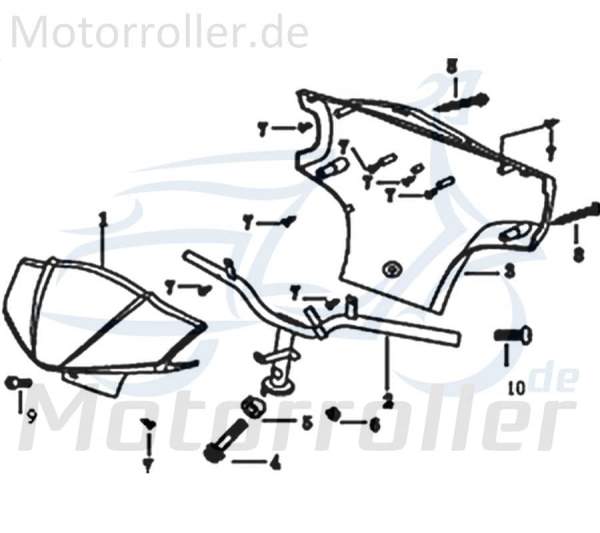 Dekorsatz Lenkerverkleidung Aufkleber 802-HDDMI-KREIDLER