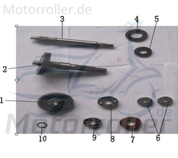 SMC Vorgelegewelle 4Takt Jonway 50ccm 2Takt 23420-EQ5B-9000 Motorroller.de Antriebswelle Getriebewelle Minarelli liegend Scooter Florett 2.0 50 City