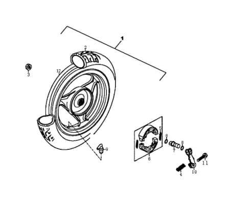 Rex RS125 O-Ring Gummidichtung Roller 125ccm 4Takt FIG41-8 Motorroller.de Dichtring Gummiring Oring Gummi-Ring Dicht-Ring 125ccm-4Takt Scooter