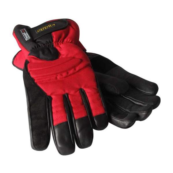 Handschuh gefüttert rot mit Kevlar XL EP 3025-R-XL