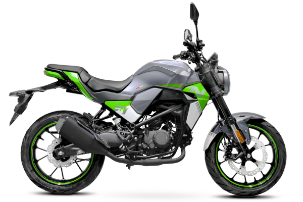 Fighter 50 N-S grau-grün 45 km/h Euro 5 Schaltmoped Mokick