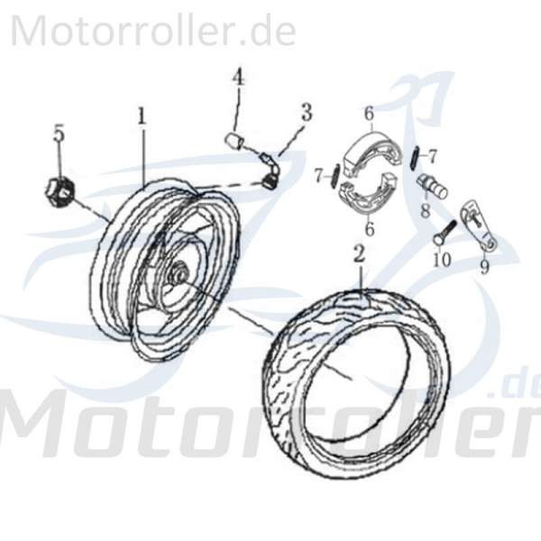 Hinterradfelge Rad hinten AGM-MOTORS 1040303-2