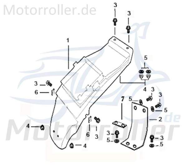 CPI Kotflügel innen Spritzschutz Schutzblech 402-12Y2-001 Motorroller.de Schutz-Blech Radabdeckung Innenkotflügel Radlauf Radlauf-Schutz Rad-Abdeckung