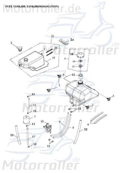 Adly Isolationsdichtung Minarelli liegend hinten 50ccm 2Takt Motorroller.de Verkleidung Quad ATV ATV 50 II Utility XXL AC ATV 50 RS XXL AC weiß-blau