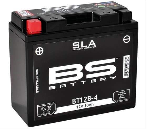 Batterie BT12B-4 12V 10Ah Ducati Monster 620 Akku 0.537.895-5 Motorroller.de Starterbatterie Akkumulator Starter-Batterie Bleibatterie Litiumbatterie