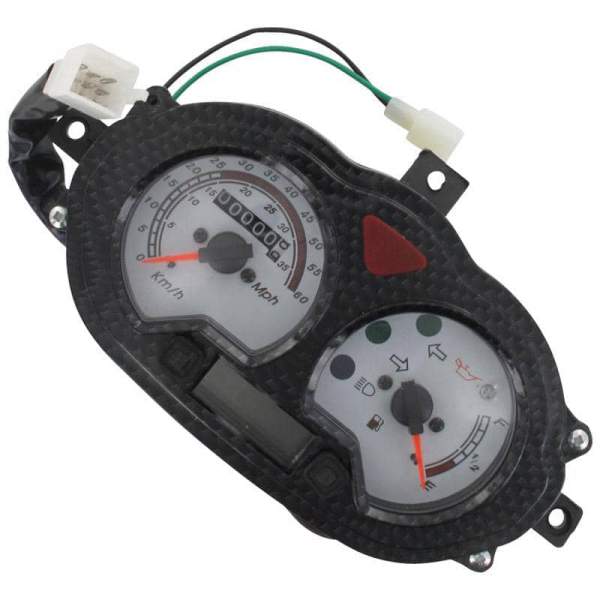 Tachometer 0-60 km/h mit Ölkontrollleuchte 1160301-4