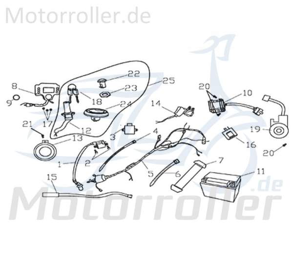 Rex Supermoto 125 DD O-Ring 125ccm 4Takt Y5A-24188-00-00 Motorroller.de Gummidichtung Dichtring Gummiring Oring Gummi-Ring Dicht-Ring 125ccm-4Takt