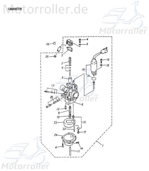 Adly Air Tec 1 50 AC U-Scheibe Distanzscheibe Roller Motorroller.de Unterlegscheibe HerChee 50ccm 2Takt 50cc 2T Distanzhalter Washer