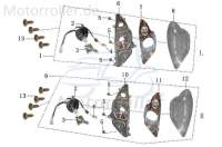 Headlight kit front right Jonway YYB950QT-2-22008-6 Headlight kit front right Jonway YYB950QT-2-22008-6