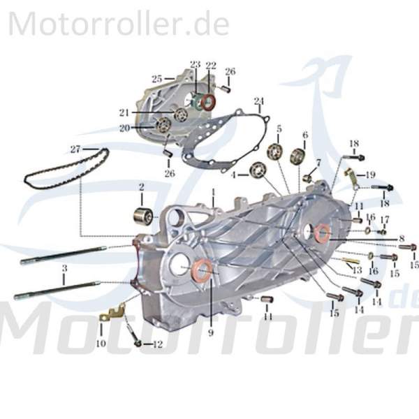 Kreidler Martinique 125 Unterlegscheibe 125ccm 4Takt 31181819 Motorroller.de Distanzhalter U-Scheibe Washer Beilagscheibe Ausgleichsscheibe Scooter