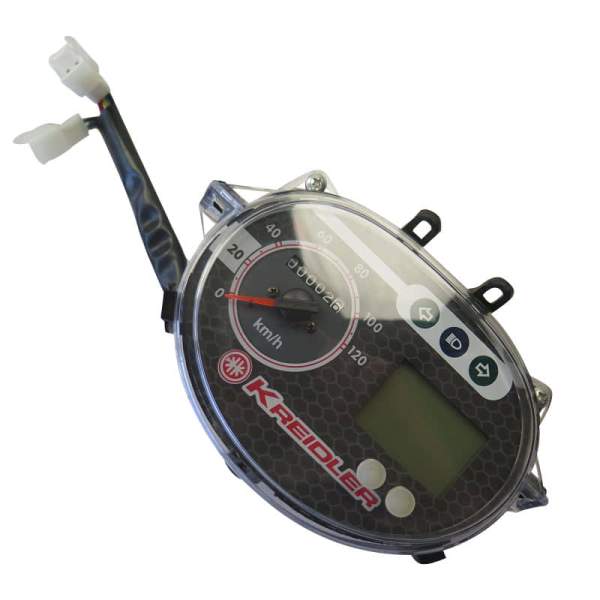 Tachometer Kreidler Hiker 125 DD Speedometer 4Takt 1160201-10 Motorroller.de Geschwindigkeitsmesser Geschwindigkeitsanzeige kmh-Anzeige Tachoeinheit