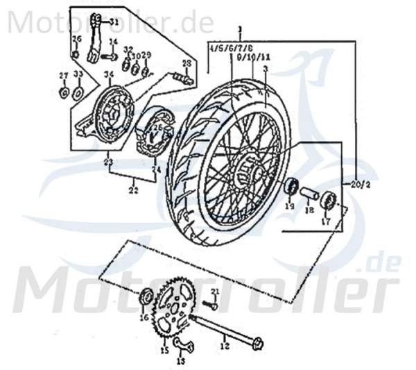 Bremshebel Handbremshebel FIG.C31-31 Motorroller.de